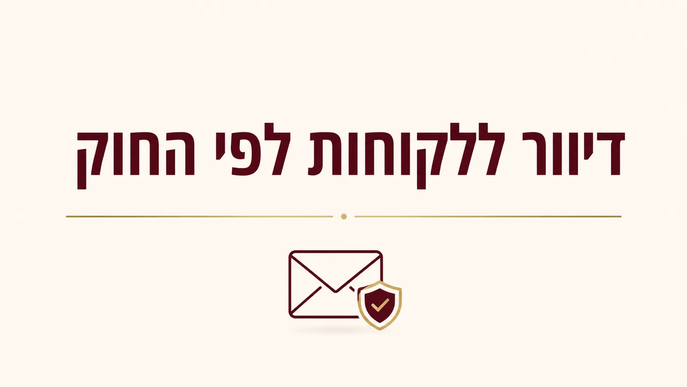 דיוור ללקוחות: מה החוק מחייב ואיך לא להיתבע